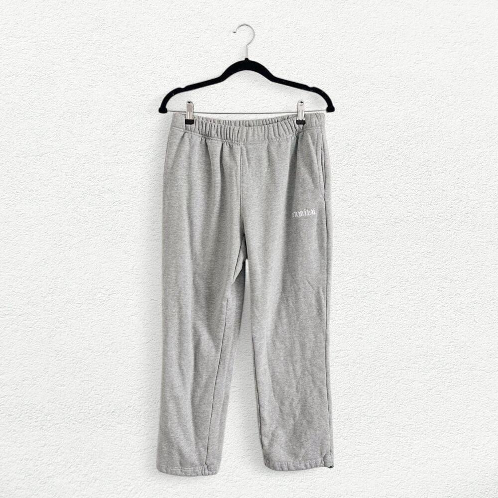Sumibu Tiny Ol’ Sumibu Sweatpants in Grey & White
